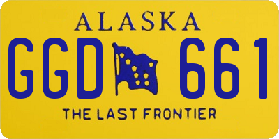 AK license plate GGD661