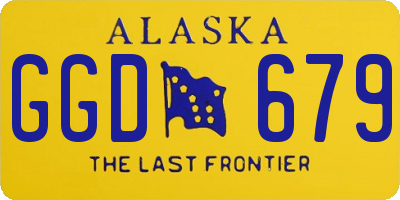 AK license plate GGD679