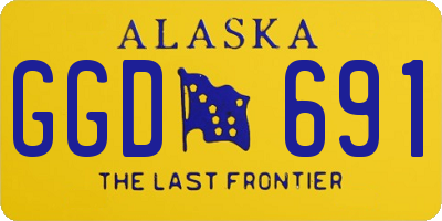 AK license plate GGD691