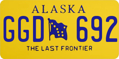 AK license plate GGD692