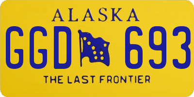 AK license plate GGD693