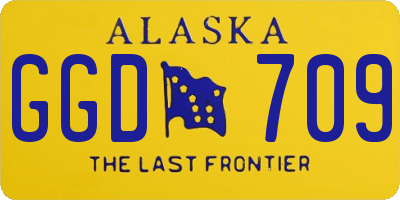 AK license plate GGD709