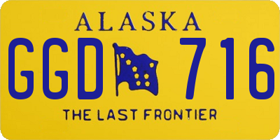 AK license plate GGD716