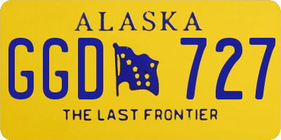 AK license plate GGD727