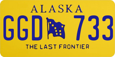AK license plate GGD733