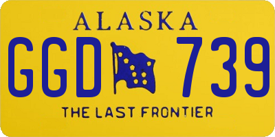 AK license plate GGD739