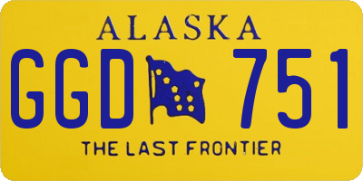 AK license plate GGD751
