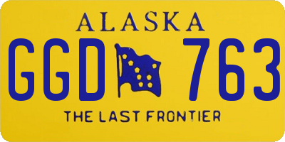AK license plate GGD763