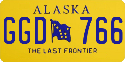 AK license plate GGD766