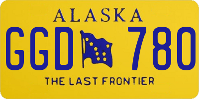 AK license plate GGD780