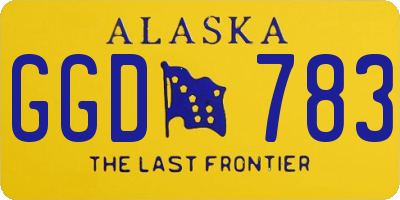 AK license plate GGD783