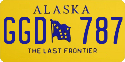 AK license plate GGD787