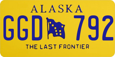 AK license plate GGD792