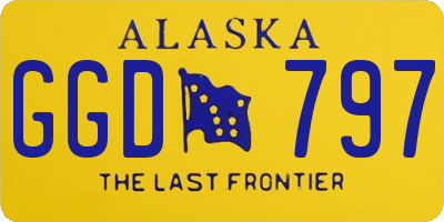 AK license plate GGD797