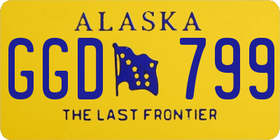 AK license plate GGD799