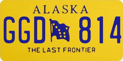 AK license plate GGD814