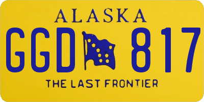 AK license plate GGD817