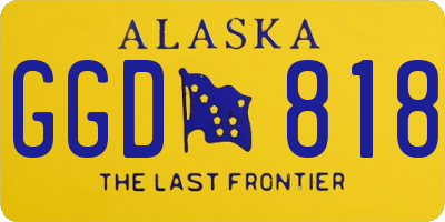 AK license plate GGD818