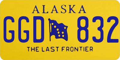 AK license plate GGD832