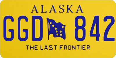 AK license plate GGD842
