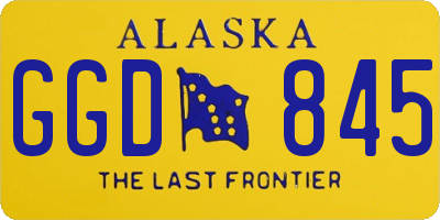 AK license plate GGD845