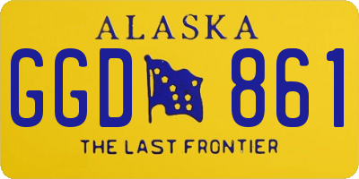 AK license plate GGD861