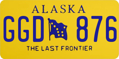 AK license plate GGD876