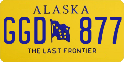 AK license plate GGD877