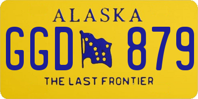 AK license plate GGD879