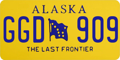 AK license plate GGD909