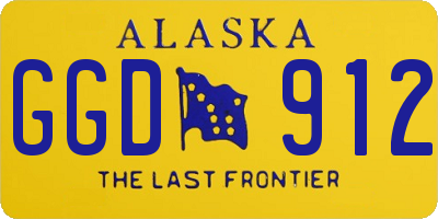 AK license plate GGD912