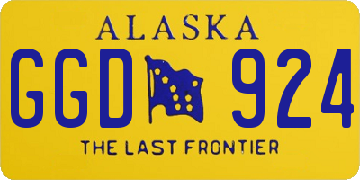 AK license plate GGD924
