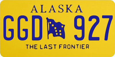 AK license plate GGD927