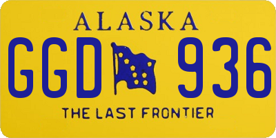AK license plate GGD936