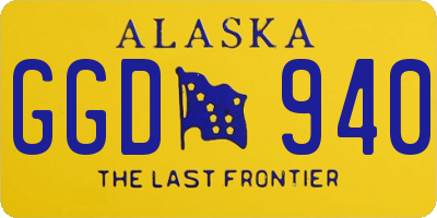 AK license plate GGD940