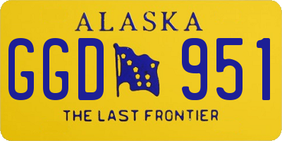 AK license plate GGD951