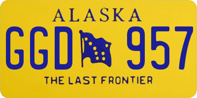 AK license plate GGD957