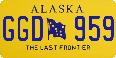 AK license plate GGD959