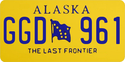 AK license plate GGD961