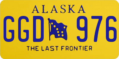 AK license plate GGD976