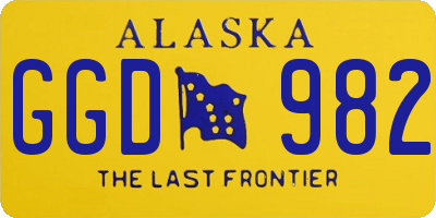 AK license plate GGD982