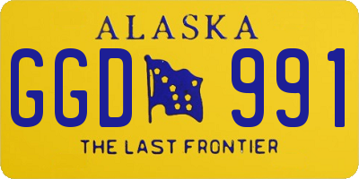 AK license plate GGD991