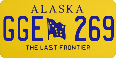 AK license plate GGE269