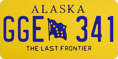 AK license plate GGE341