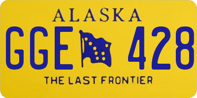 AK license plate GGE428