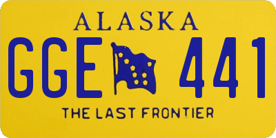 AK license plate GGE441