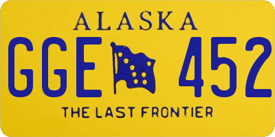 AK license plate GGE452