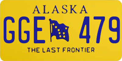 AK license plate GGE479