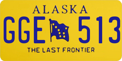 AK license plate GGE513