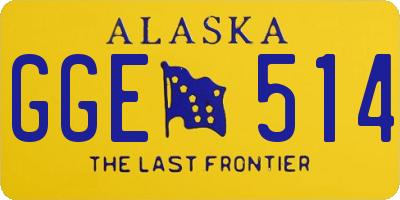 AK license plate GGE514